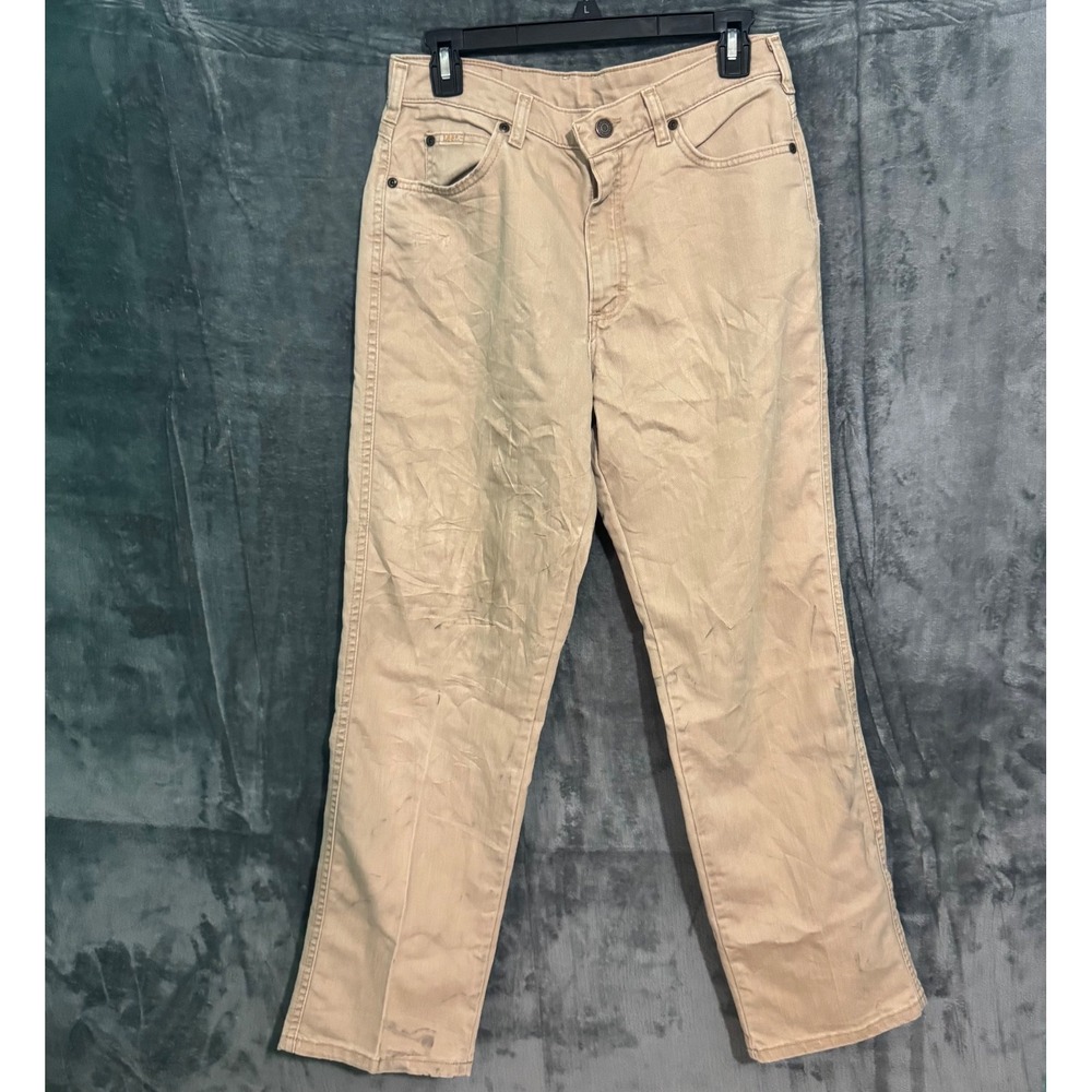 Vintage Lee Jeans Womens 8M Brown denim Stained Distressed Y2K